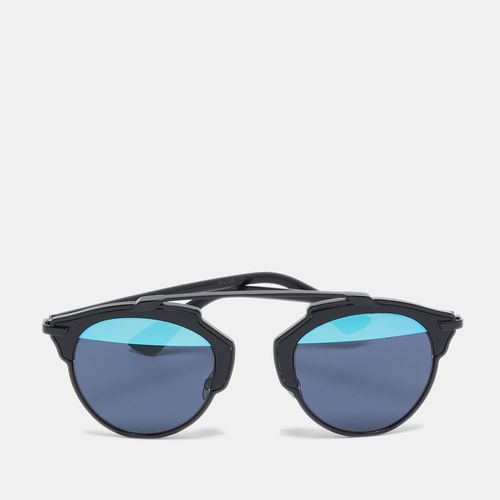 Dior Black/Blue Mirror So Real Aviators Sunglasses - Dior - Modalova