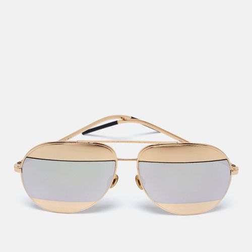 Dior Gold Tone/Grey 000DC DiorSplit 1 Aviator Sunglasses - Dior - Modalova