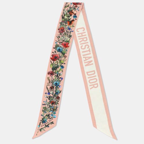 Christian Dior Pink D-Millefiori Mitzah Printed Silk Bandeau Scarf - Dior - Modalova