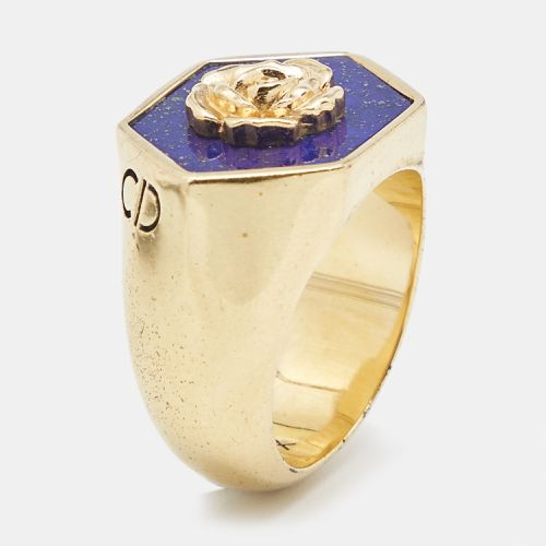 Dior Rose Ceramic Gold Tone Ring 55 - Dior - Modalova