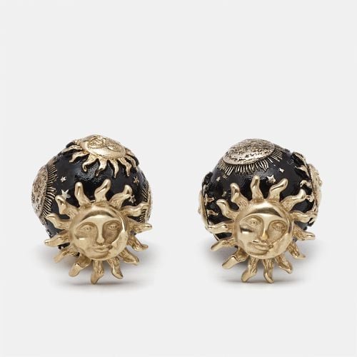 Dior Tribales Black Resin Gold Tone Earrings - Dior - Modalova