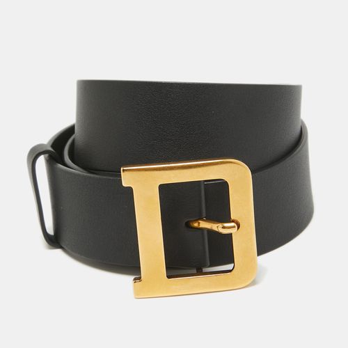 Dior Black Leather Diorquake Buckle Belt 75 CM - Dior - Modalova