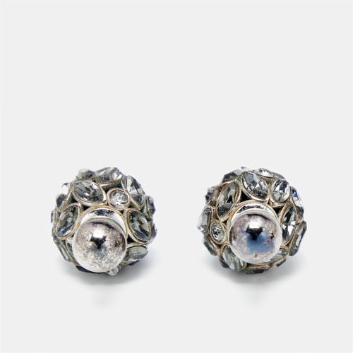 Dior Tribales Crystals Silver Tone Earrings - Dior - Modalova