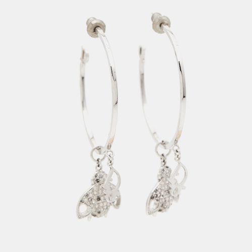 Dior Bee Crystals Silver Tone Hopp Earrings - Dior - Modalova