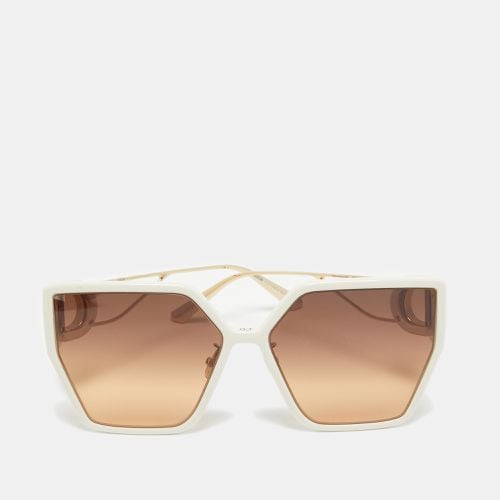 Dior White/Brown Gradient 30 Montaigne BU Oversized Sunglasses - Dior - Modalova