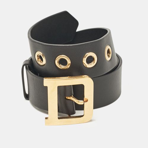 Dior Black Leather Diorquake Buckle Belt 80CM - Dior - Modalova