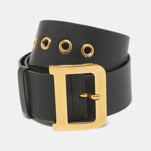 Dior Black Leather Diorquake Buckle Belt 80CM - Dior - Modalova