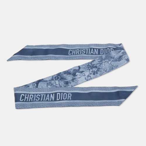 Dior Blue Silk Toile de Jouy Sauvage Mitzah Scarf - Dior - Modalova