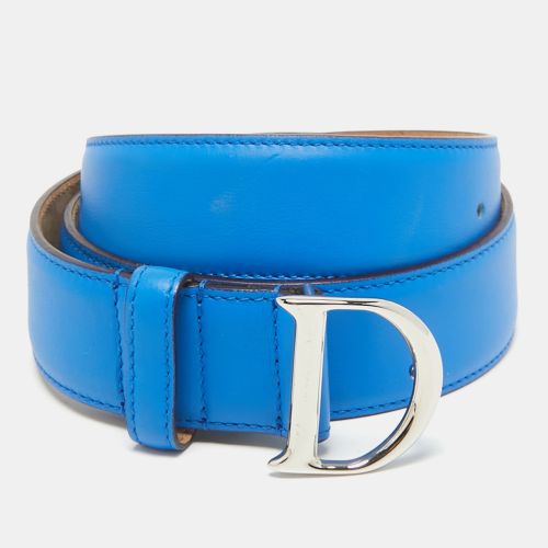 Dior Blue Leather D Buckle Belt 85 CM - Dior - Modalova