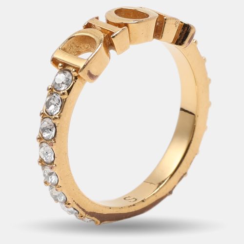 Dior Gold Tone Crystal Dio(r)evolution Ring S - Dior - Modalova