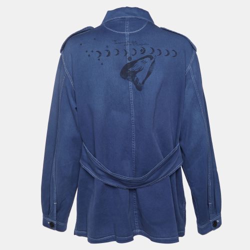 Denim Button Front Jacket L - Dior - Modalova