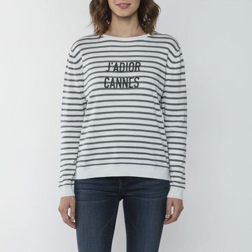 J'A Cannes Striped Linen & Cashmere Pullover M - Dior - Modalova