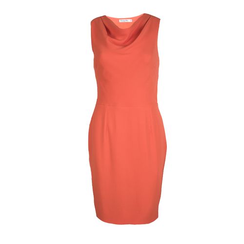 Dior Orange Silk Cowl Neck Sleeveless Dress M - Dior - Modalova