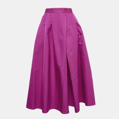 Dior Pink Wool and Silk Blend Pleated Midi Skirt XL - Dior - Modalova