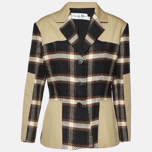 Dior Multicolor Wool and Silk Plaid Single Breasted Jacket XL - Dior - Modalova