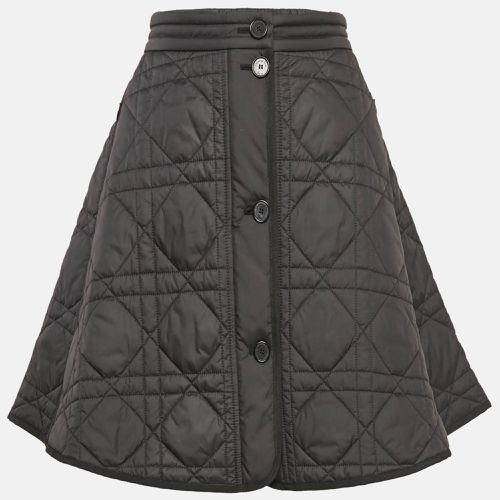 Christian Dior Black Synthetic Quilted A-Line Mini Skirt M - Dior - Modalova