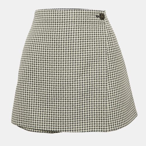 Christian Dior Blue/White Cotton Blend Micro-Houndstooth skort M - Dior - Modalova