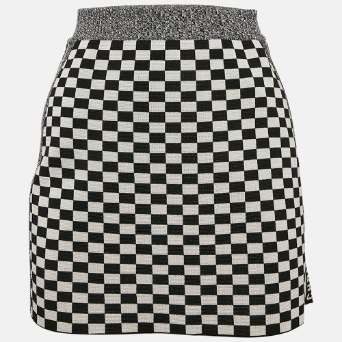 Christian Dior Checkboard Stretch Knit Mini Skirt S - Dior - Modalova