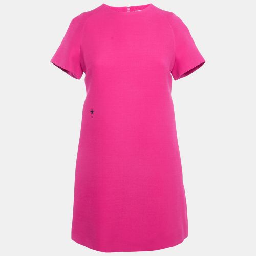 Dior Fuchsia Pink Wool & Silk Shift Dress S - Dior - Modalova