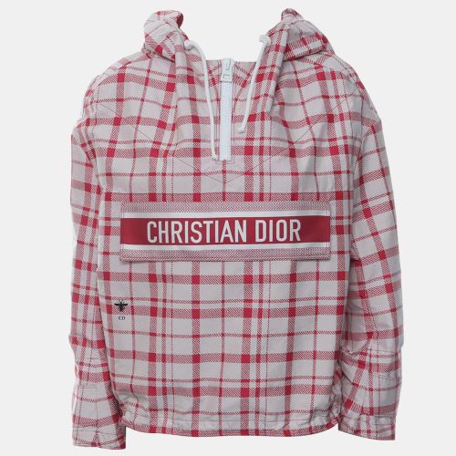 Oversized Checkered Hooded Jacket - Dior - Modalova