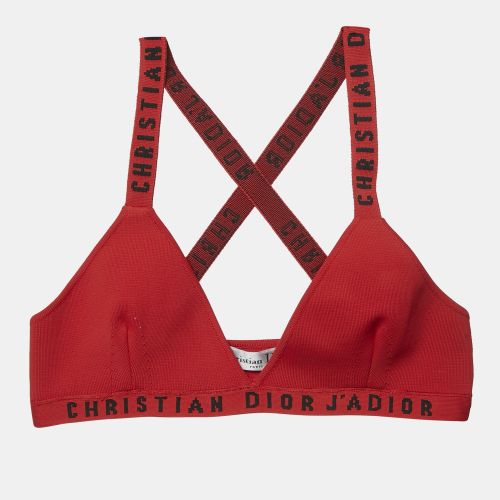 Christian Dior Red Logo Knit Bralette Top XS - Dior - Modalova