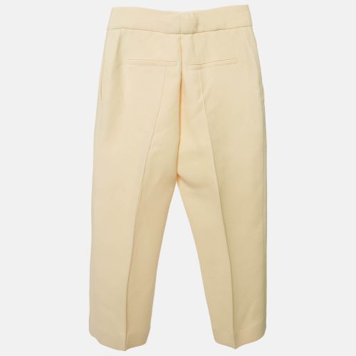 Dior Cream Wool Blend Capri Pants S - Dior - Modalova