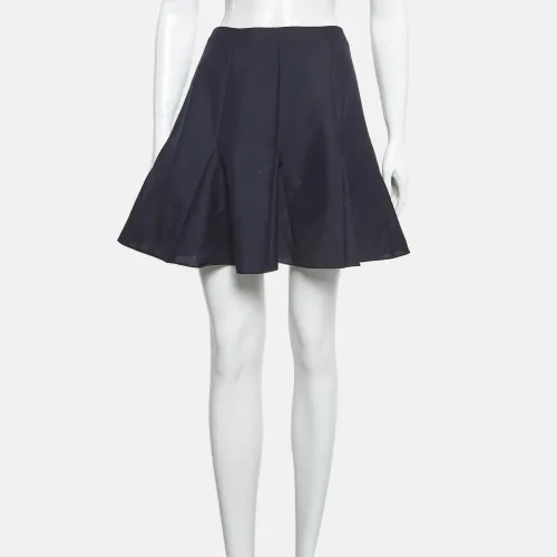 Christian Wool Blend Flared Mini Skirt S - Dior - Modalova