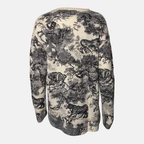 Dior Beige Printed Knit Sweater - Dior - Modalova