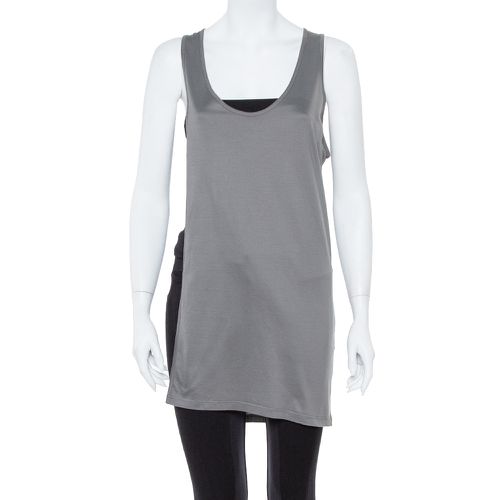 Dior Grey Cotton Open Asymmetric Tank Top S - Dior - Modalova