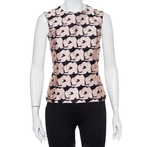 Christian Dior Black & Pink Jacquard Sleeveless Top M - Dior - Modalova