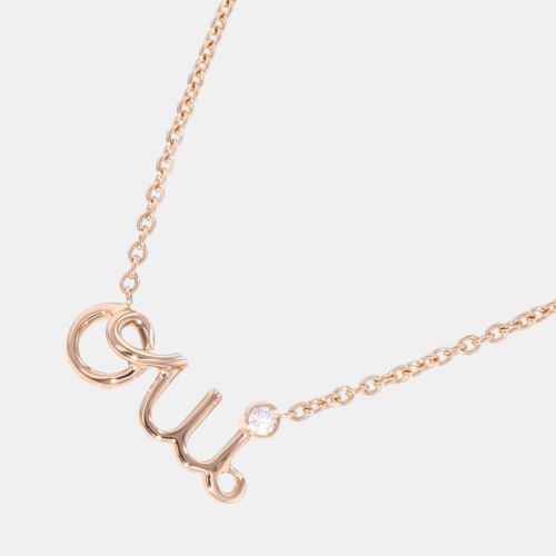 Dior 18K Rose Gold and Diamond Oui Pendant Necklace - Dior - Modalova