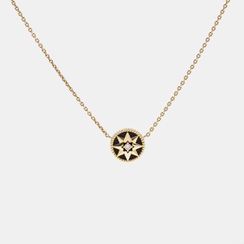 Rose Des Vents Onyx Diamond 18k Rose Necklace - Dior - Modalova