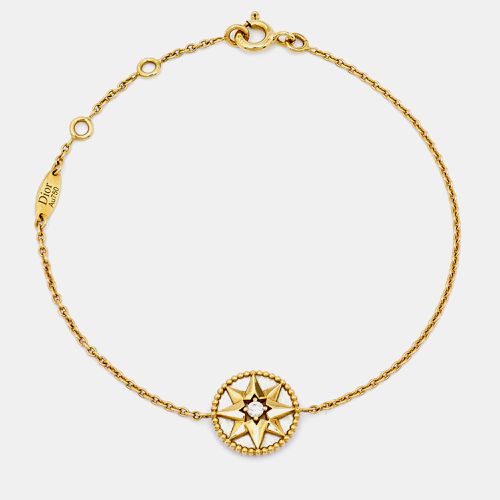 Dior Rose Des Vents Diamond Mother of Pearl 18k Yellow Gold Bracelet - Dior - Modalova