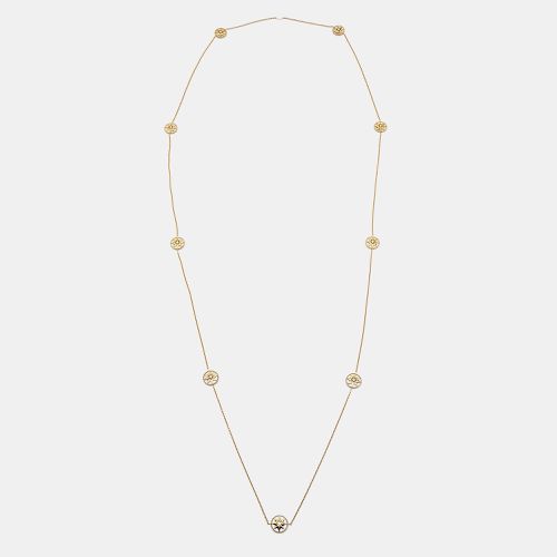 Dior Rose Des Vents Mother of Pearl Diamond 18k Yellow Gold Long Necklace - Dior - Modalova