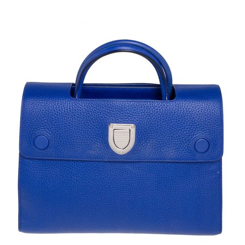 Dior Blue Pebbled Leather Medium Diorever Tote - Dior - Modalova