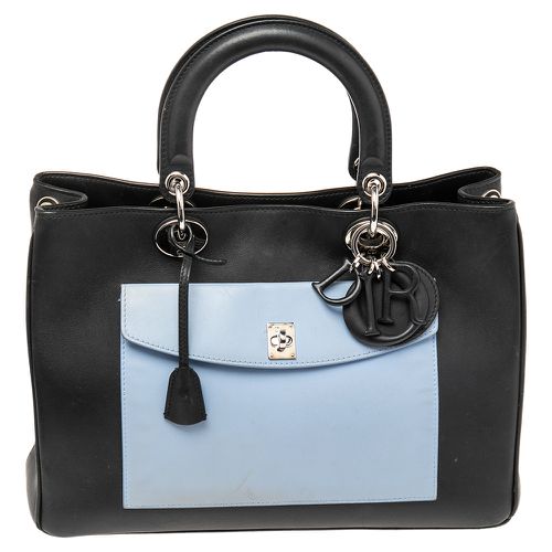 Dior Tri Color Leather Diorissimo Pocket Tote - Dior - Modalova