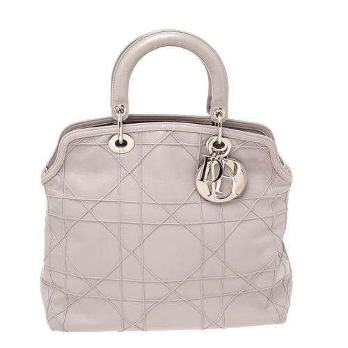 Dior Pale Lilac Cannage Leather Granville Tote - Dior - Modalova