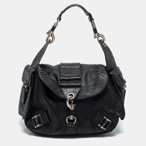 Dior Black Python Rebelle Hobo - Dior - Modalova