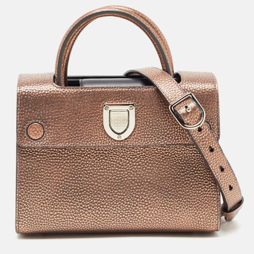 Dior Bronze Leather Mini Diorever Tote - Dior - Modalova