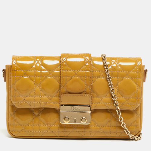 Dior Yellow Cannage Patent Leather Miss Dior Promenade Chain Clutch - Dior - Modalova