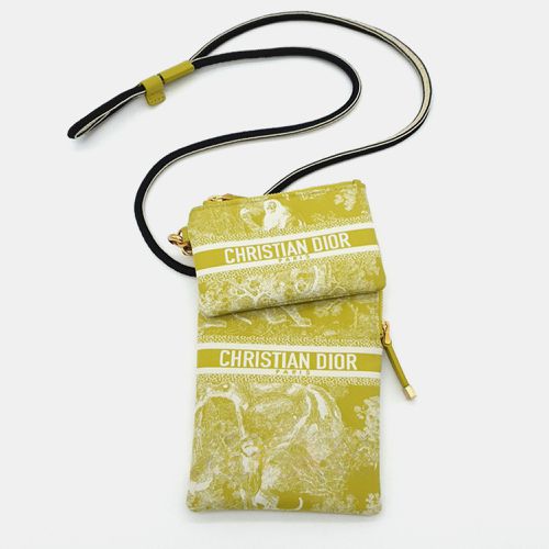 Christian Dior Yellow Toile De Jouy DiorTravel Multifunction Pouch - Dior - Modalova