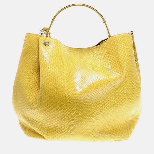 Christian Dior Yellow Python Leather Tote Bag - Dior - Modalova