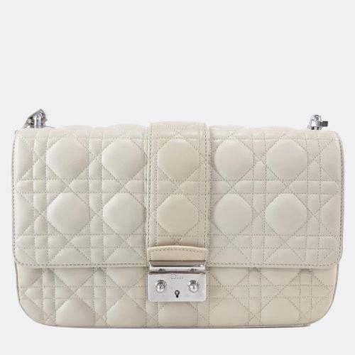 Christian Dior Crem Lambskin Cannage Medium Miss Dior Flap Bag - Dior - Modalova