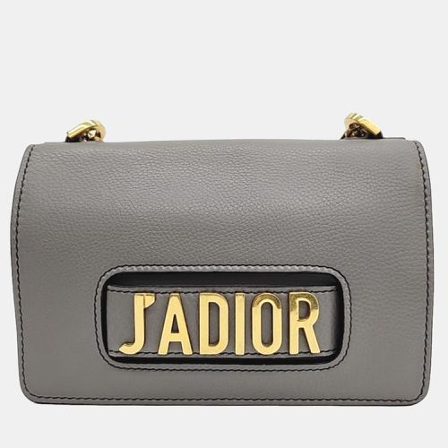 Christian Dior Grey Calfskin Medium J'adior Flap Bag - Dior - Modalova