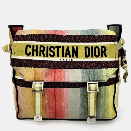 Christian Dior Multicolor Canvas Embroidered Dioraura Messenger - Dior - Modalova