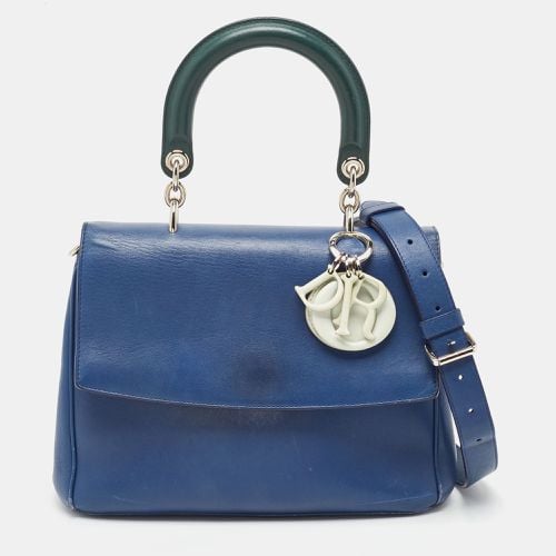 Dior Blue/Green Leather Small Be Dior Flap Top Handle Bag - Dior - Modalova