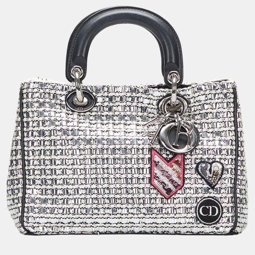 Dior Black/Silver Lady Dior Satchel - Dior - Modalova