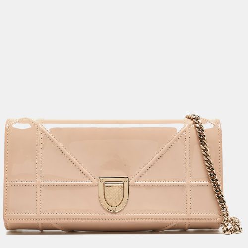 Dior Beige Patent Leather Diorama Wallet on Chain - Dior - Modalova