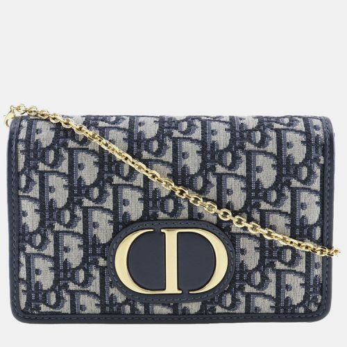 Navy Canvas 30 Montaigne shoulder Bag - Dior - Modalova