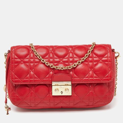 Dior Red Cannage Leather Miss Dior Promenade Chain Clutch - Dior - Modalova